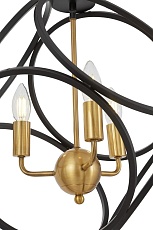 Подвесная люстра Lumina Deco Casai LDP 1243-3 BK+MD 2