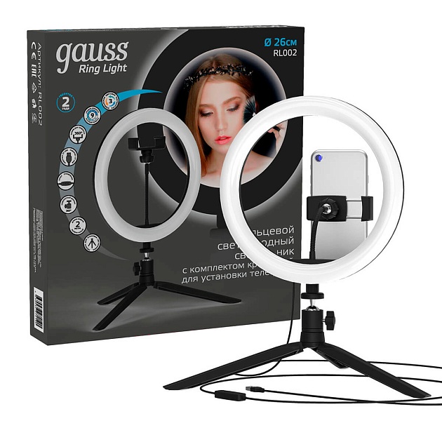 Кольцевой светодиодный светильник Gauss Ring Light RL002 Фото № 8