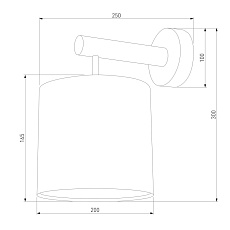 Бра TK Lighting 4110 Deva Graphite 1