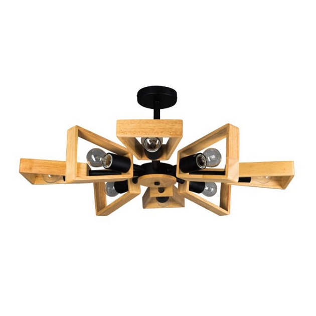 Потолочная люстра Eurosvet Klark 70056/8 черный Фото № 