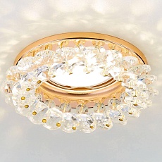 Встраиваемый светильник Ambrella light Crystal K206 CL/G 1