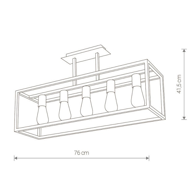 Потолочная люстра Nowodvorski Crate 9047 Фото № 3