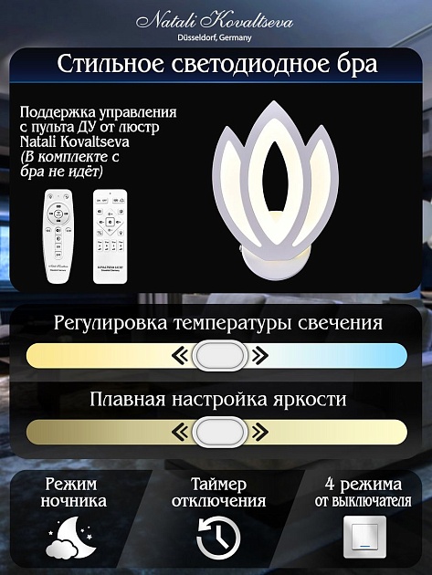 Бра Natali Kovaltseva Led Lamps 81124/1W изображение 2 Бра Natali Kovaltseva Led Lamps 81124/1W Фото № 2