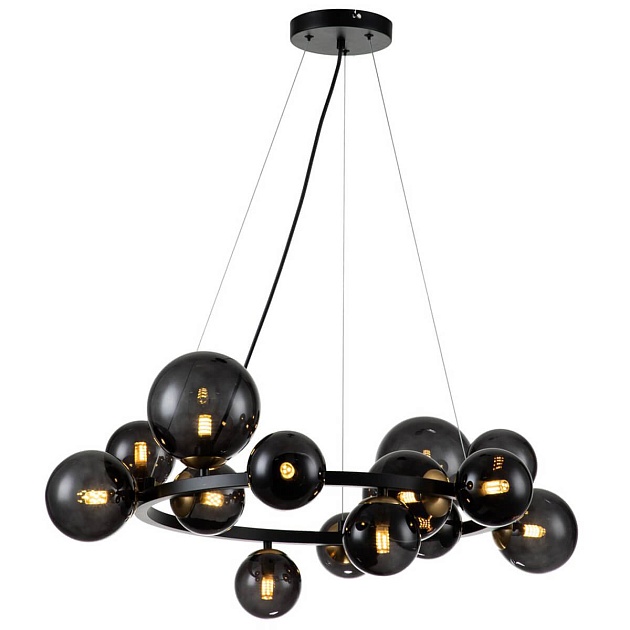 Подвесная люстра Indigo Molecola 11018/14P Black V000194 Фото № 