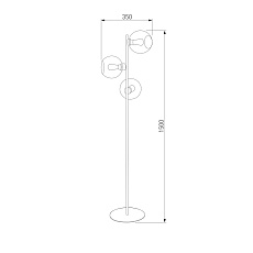 Торшер TK Lighting 5239 Cubus Graphite 2