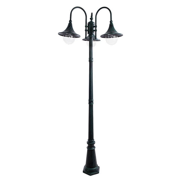 Садово-парковый светильник Arte Lamp Malaga A1086PA-3BG Фото № 