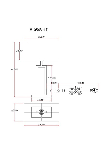 Настольная лампа Moderli Viola V10548-1T Фото № 2