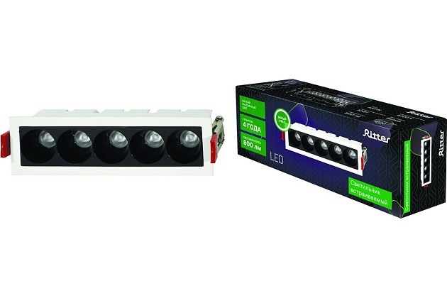 Встраиваемый светодиодный светильник Ritter Artin 59996 8 Фото № 3