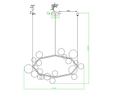 Подвесная люстра Kink Light Иона 09408-21,19 1