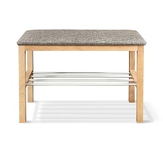 Обувница Sheffilton Альберо SHT-B2 прозрачный лак/кедровый/алюм.метал 7097127203 1