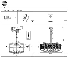 Подвесная люстра ST Luce Mira SL1632.203.08 1