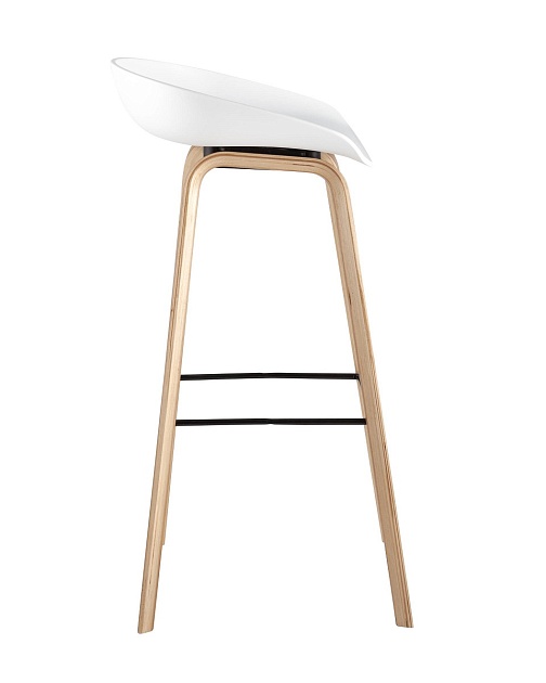 Барный стул Stool Group LIBRA белый деревян. ножки 8319 WHITE изображение 2 Барный стул Stool Group LIBRA белый деревян. ножки 8319 WHITE Фото № 2