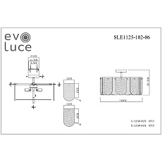 Потолочная люстра Evoluce Erzo SLE1125-102-06 1