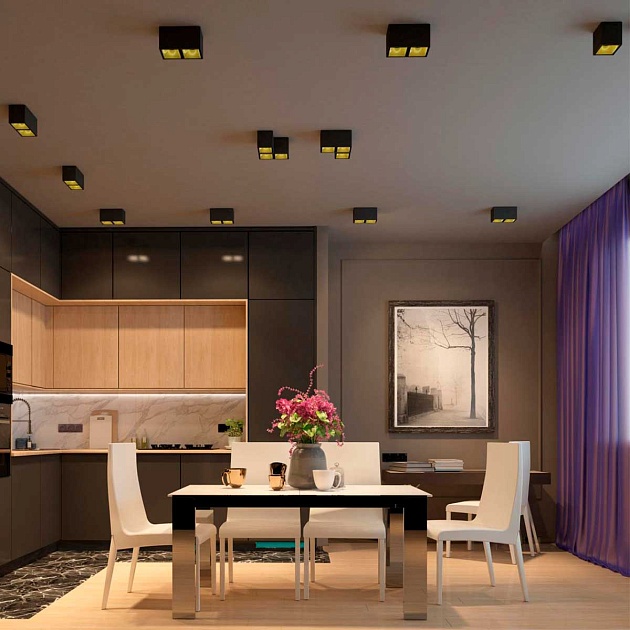 Потолочный светодиодный светильник Novotech Over Recte 358487 Фото № 3