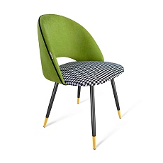 Офисный стул Sheffilton SHT-ST34-3/S95-1 оливковый/гусиная лапка/чёрный муар/золото 7234339901