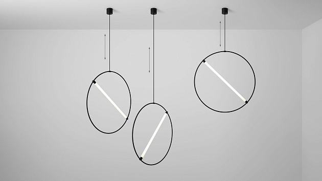 Подвесной светодиодный светильник Siled Truba Hoop 7372999 Фото № 5