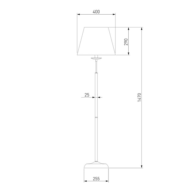 Торшер Eurosvet 01008/1 античная бронза Фото № 2