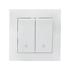 Валенсия выключатель 2-кл. 10А белый проходной EKF PROxima EWV10-027-10