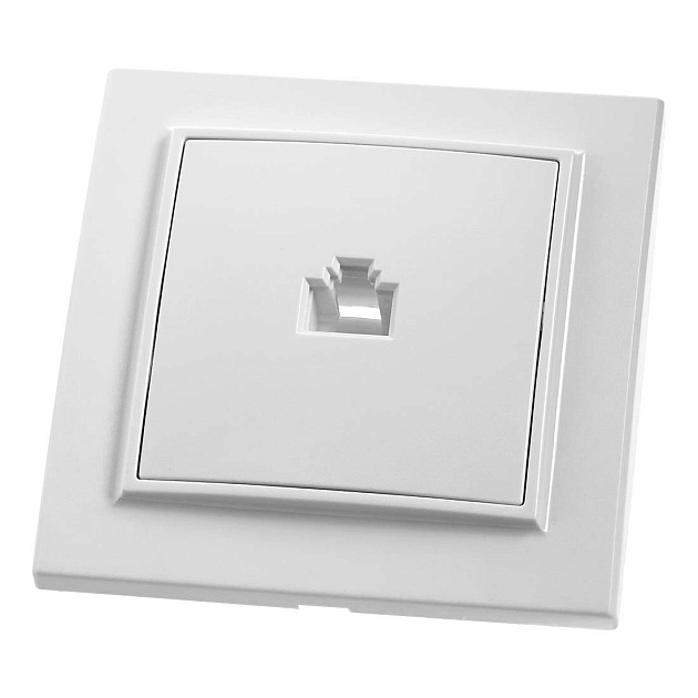 Розетка компьютерная  Feron Stekker Эрна белый PST00900701 39047 Фото № 