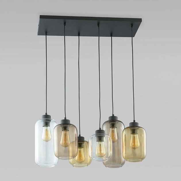 Подвесная люстра TK Lighting 3176 Marco Brown Фото № 