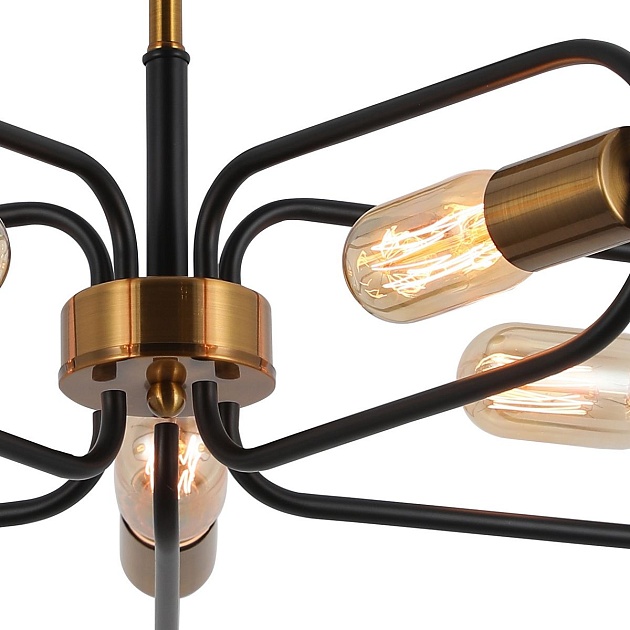 Потолочная люстра Illumico IL8253-5COU-79 BK GD изображение 3 Потолочная люстра Illumico IL8253-5COU-79 BK GD Фото № 3