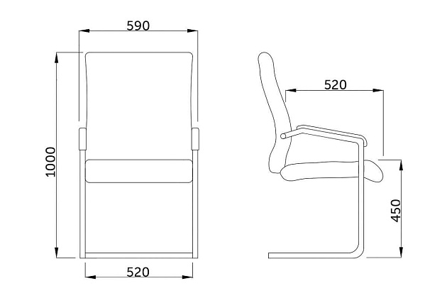 Офисный стул AksHome Damask черный, экокожа 58895 Фото № 2