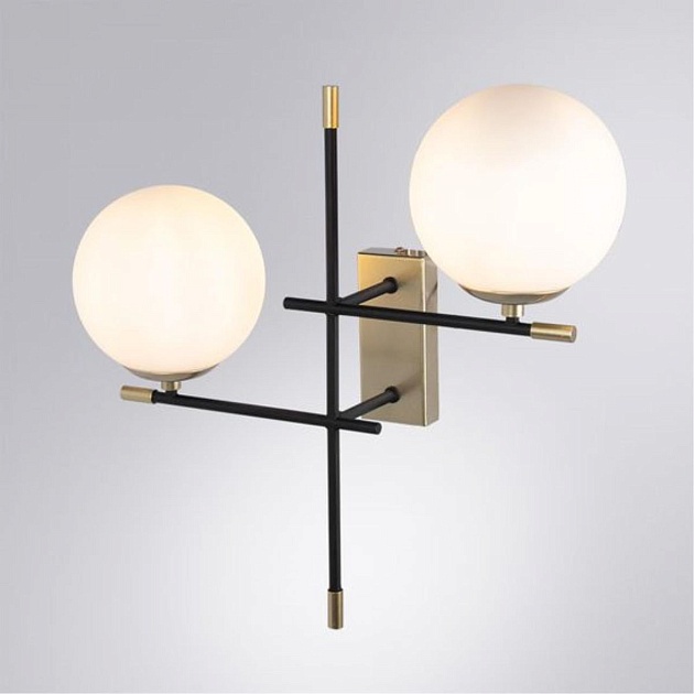 Бра Arte Lamp Arkab A2225AP-2BK Фото № 2