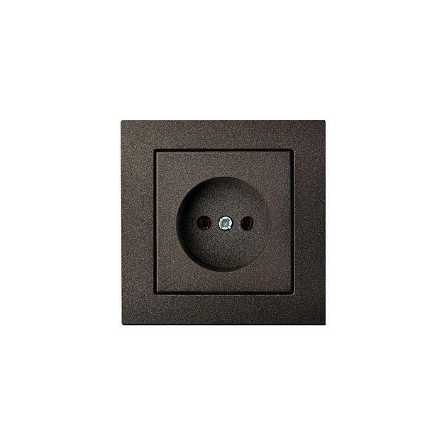 Розетка 2P Liregus Epsilon антрацит 28-105 Фото № 