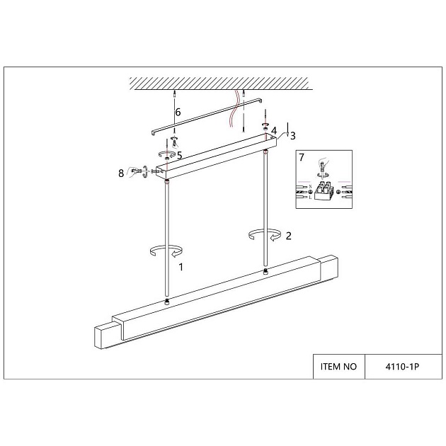 Подвесной светодиодный светильник Favourite Magestic 4110-1P Фото № 2