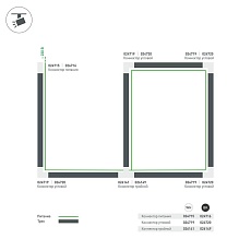 Коннектор T-образный Arlight соединение внутри/слева LGD-4TR-Con-INT-L2-BK 026149 1