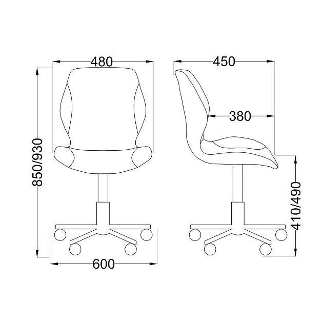Детское кресло AksHome Delfin светло-серый, ткань 69737 изображение 2 Детское кресло AksHome Delfin светло-серый, ткань 69737 Фото № 2
