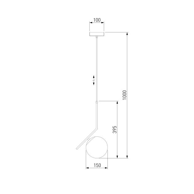 Подвесной светильник Eurosvet 50152/1 хром Фото № 2
