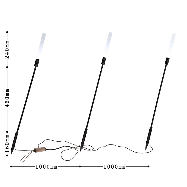 Уличный светодиодный светильник Favourite Reedy 4048-3T Фото № 2