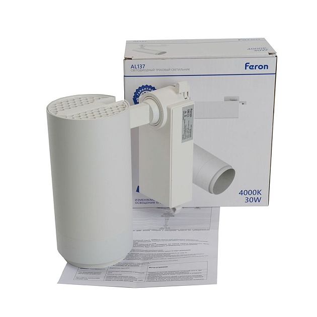 Трековый светодиодный светильник Feron AL137 51177 изображение 2 Трековый светодиодный светильник Feron AL137 51177 Фото № 2