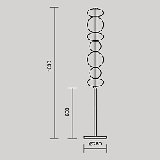 Торшер Maytoni MOD307FL-L40B3K 4