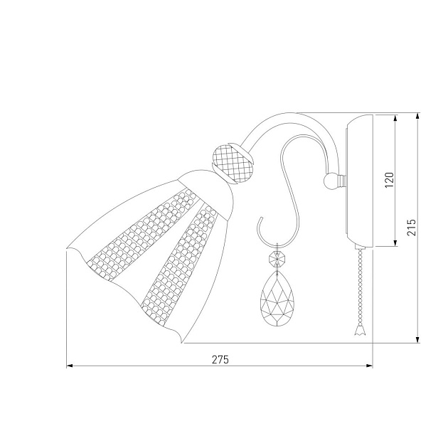 Настенный светильник Eurosvet 30155/1 античная бронза изображение 2 Настенный светильник Eurosvet 30155/1 античная бронза Фото № 2