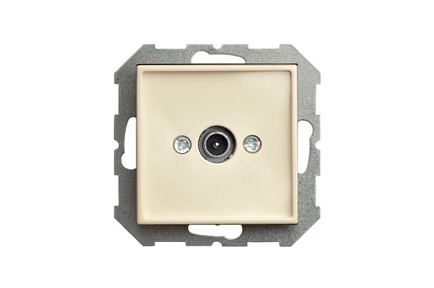 ТВ-розетка оконечная Liregus Epsilon бежевый 28-074 изображение 2 ТВ-розетка оконечная Liregus Epsilon бежевый 28-074 Фото № 2