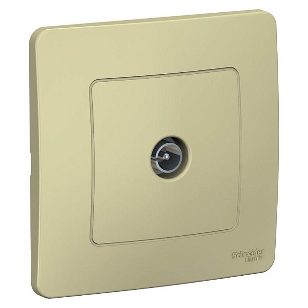 ТВ-розетка Schneider Electric Blanca бежевая BLNTS000017 Фото № 
