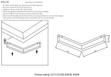 Трековый светодиодный светильник для магнитного шинопровода Crystal Lux Space CLT 0.33 008 20W BL 4000K 1