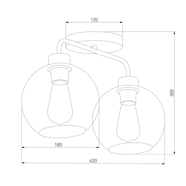 Потолочная люстра TK Lighting 4021 Bari Фото № 2