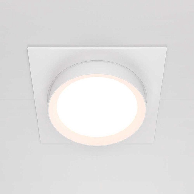 Встраиваемый светильник Maytoni Hoop DL086-GX53-SQ-W изображение 2 Встраиваемый светильник Maytoni Hoop DL086-GX53-SQ-W Фото № 2