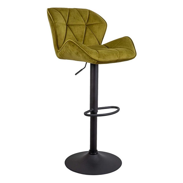 Барный стул AksHome Berlin оливковый, велюр 70477 Фото № 