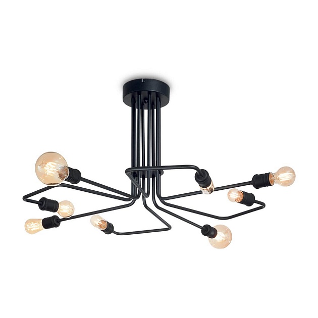 Потолочная люстра Ideal Lux Triumph PL8 Nero 242378 Фото № 