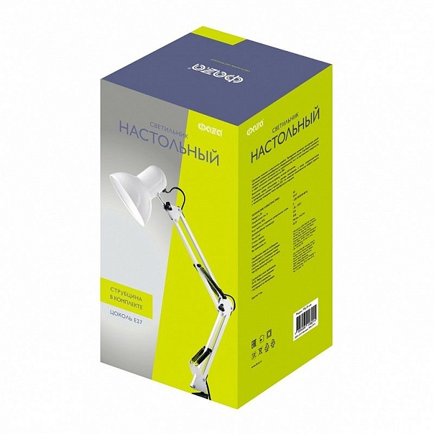 Настольная лампа ФАZA TBL-01-wh изображение 2 Настольная лампа ФАZA TBL-01-wh Фото № 2