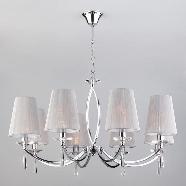 Подвесная люстра Eurosvet 60079/8 хром Фото № 