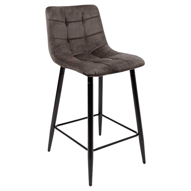 Барный стул AksHome Stella коричневый, велюр 75809 Фото № 