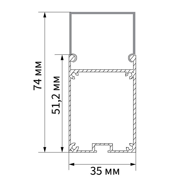 Профиль алюминиевый накладной Feron CAB266 10377 изображение 4 Профиль алюминиевый накладной Feron CAB266 10377 Фото № 4