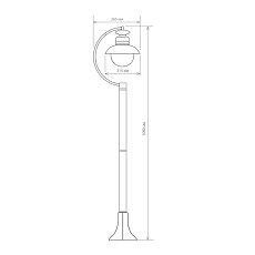 Уличный cветильник Elektrostandard Talli F GL 3002F брауни a038484 1