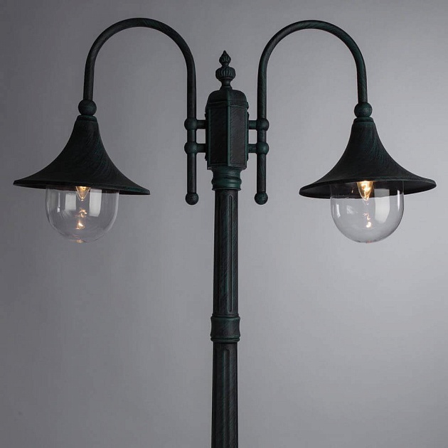 Садово-парковый светильник Arte Lamp Malaga A1086PA-2BG Фото № 4