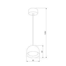 Подвесной светодиодный светильник Elektrostandard Uno 50261 LED a065699 1